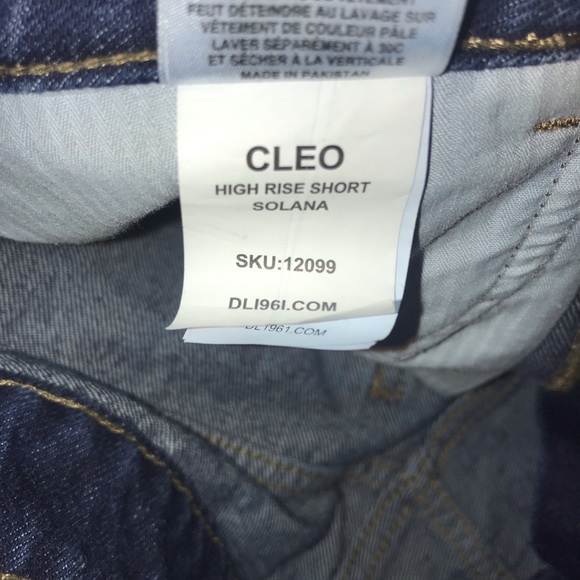 DL1961 Cleo solana high rise jean shorts distressed - Picture 2 of 9